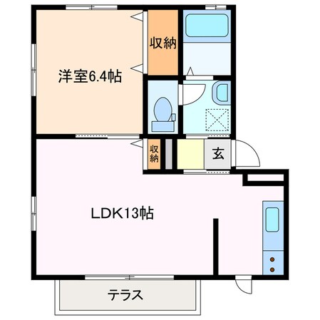 伊勢若松駅 徒歩5分 1階の物件間取画像